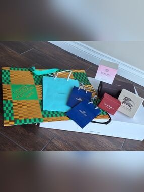 Luxury Designer Dust Boxes and Shopping Bags Collection